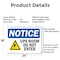 Signmission UPS Room Do Not Enter OSHA Notice Sign, Aluminum, 24in W x 18in L, 2PK OS-2PACK-NS-A-1824-L-18786 - alternate 4